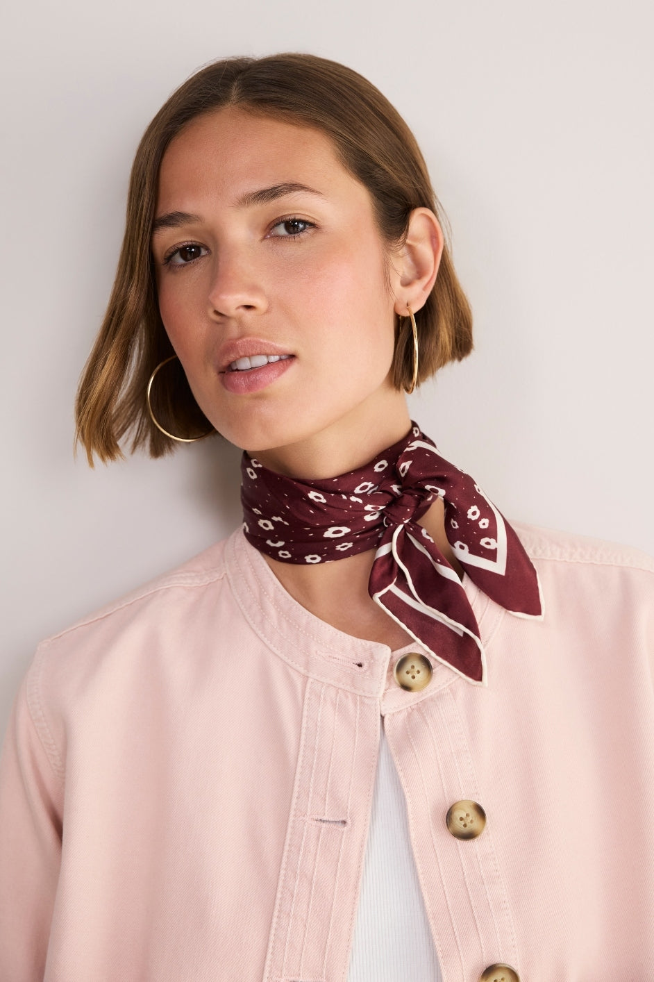 Serena Silk Scarf - Floral Confetti