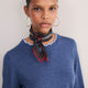 Serena Silk Scarf - Multi Check