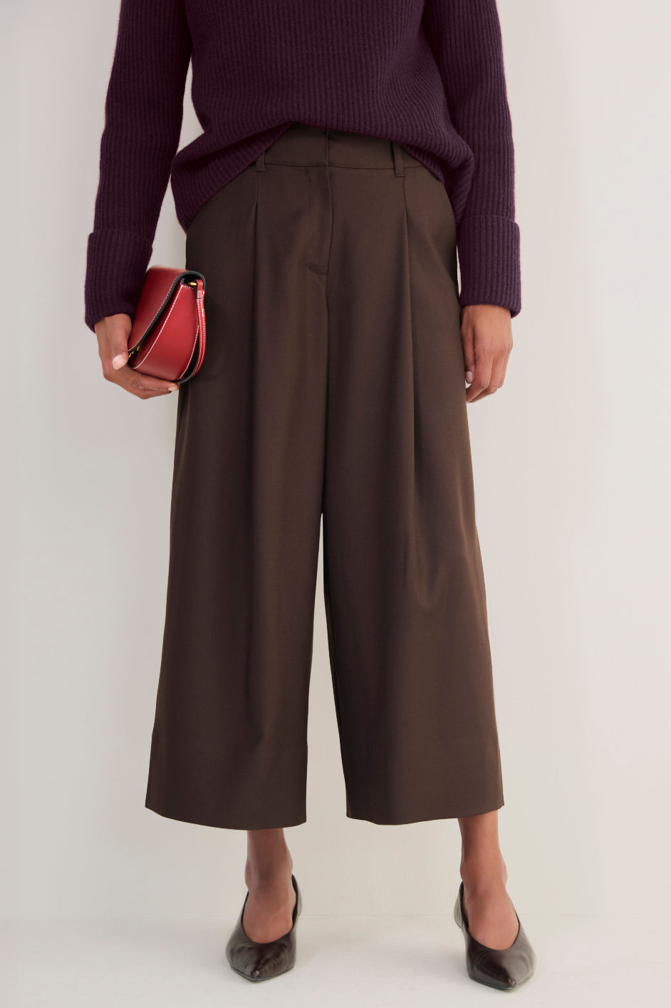 Sheila Wool Culotte - Chocolate