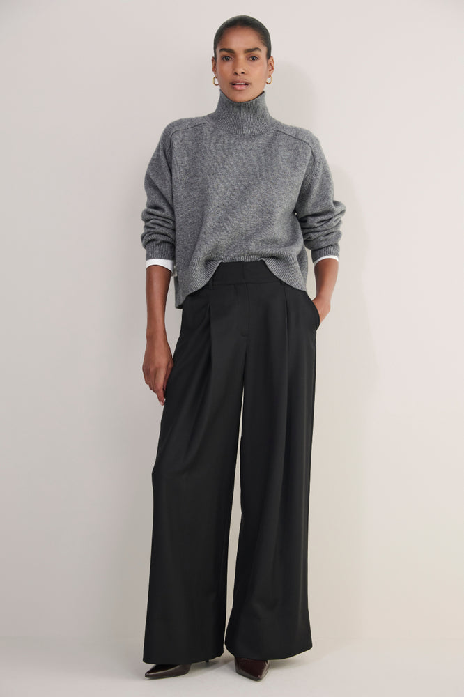 Sheila Wool Trouser - Black