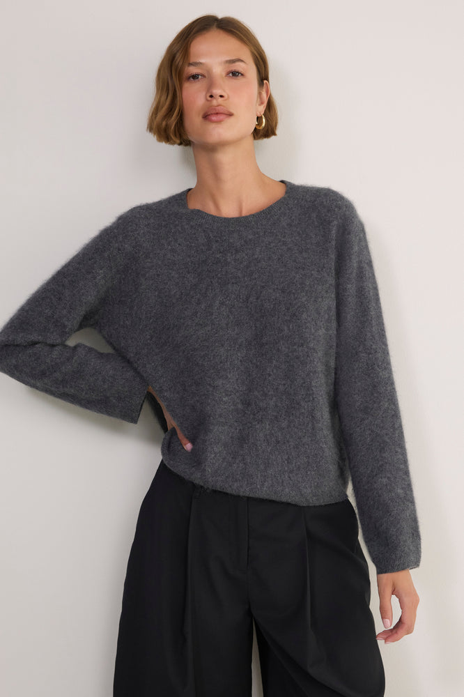 Sienna Brushed Jumper - Charcoal Grey