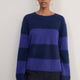 Sienna Brushed Jumper - Midnight/Purple Stripe
