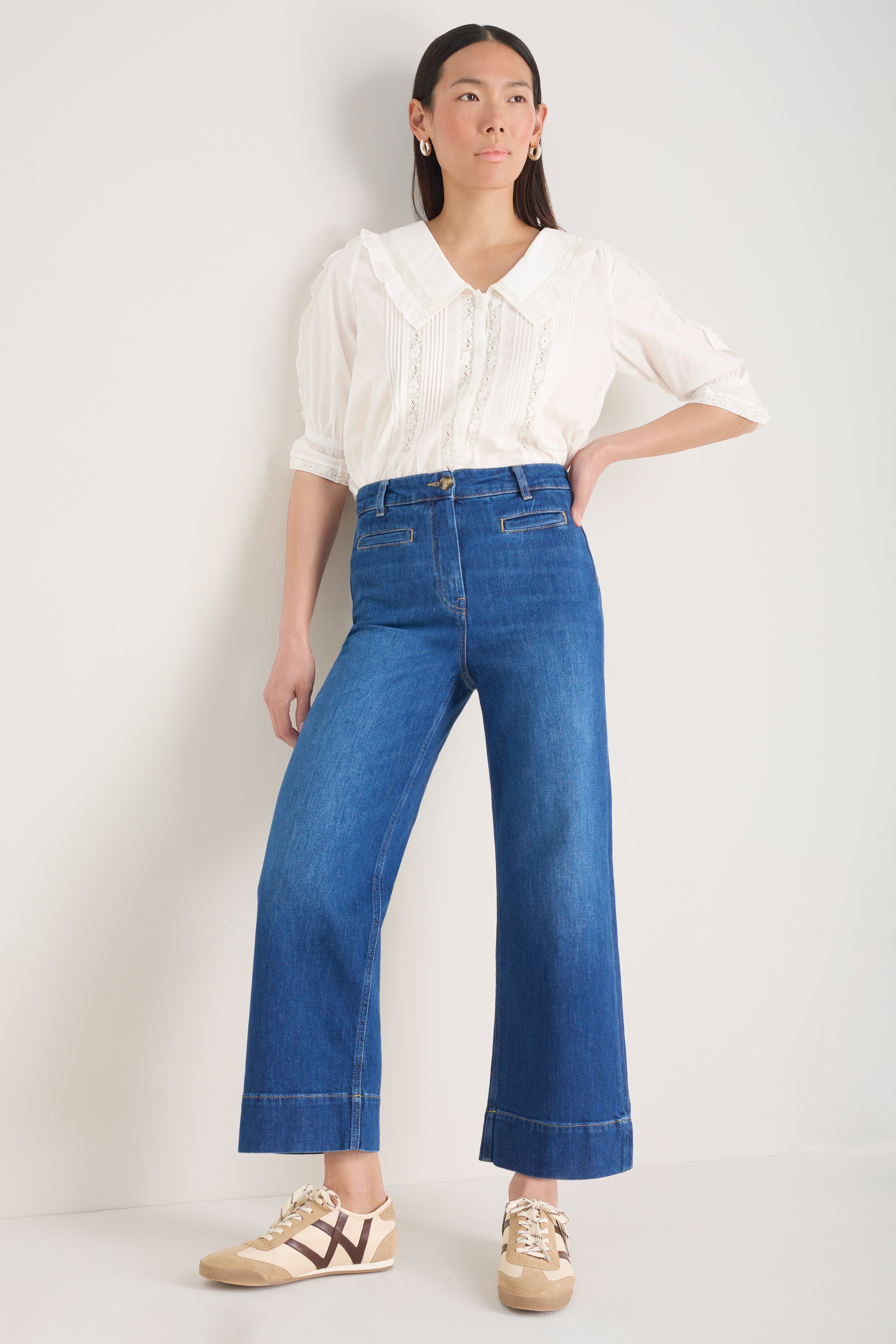 Sienna Welt Pocket Jean - Mid Wash