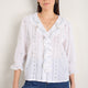 Sierra Blouse - Ivory Embroidered