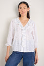 Sierra Blouse - Ivory Embroidered