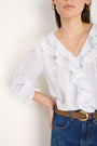 Sierra Blouse - Ivory Embroidered