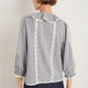 Sierra Blouse - Midnight/Ivory Check
