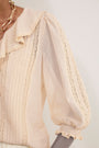 Sierra Silk Blend Blouse - Oyster