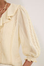 Sierra Silk Blend Blouse - Oyster