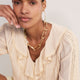 Sierra Silk Blend Blouse - Oyster