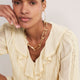 Sierra Silk Blend Blouse - Oyster