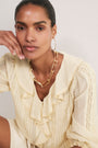 Sierra Silk Blend Blouse - Oyster