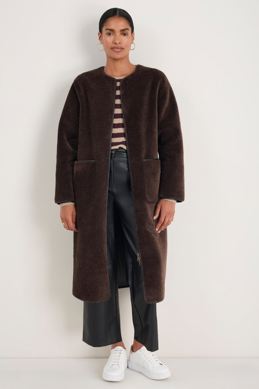 Sophia Borg Coat - Cocoa