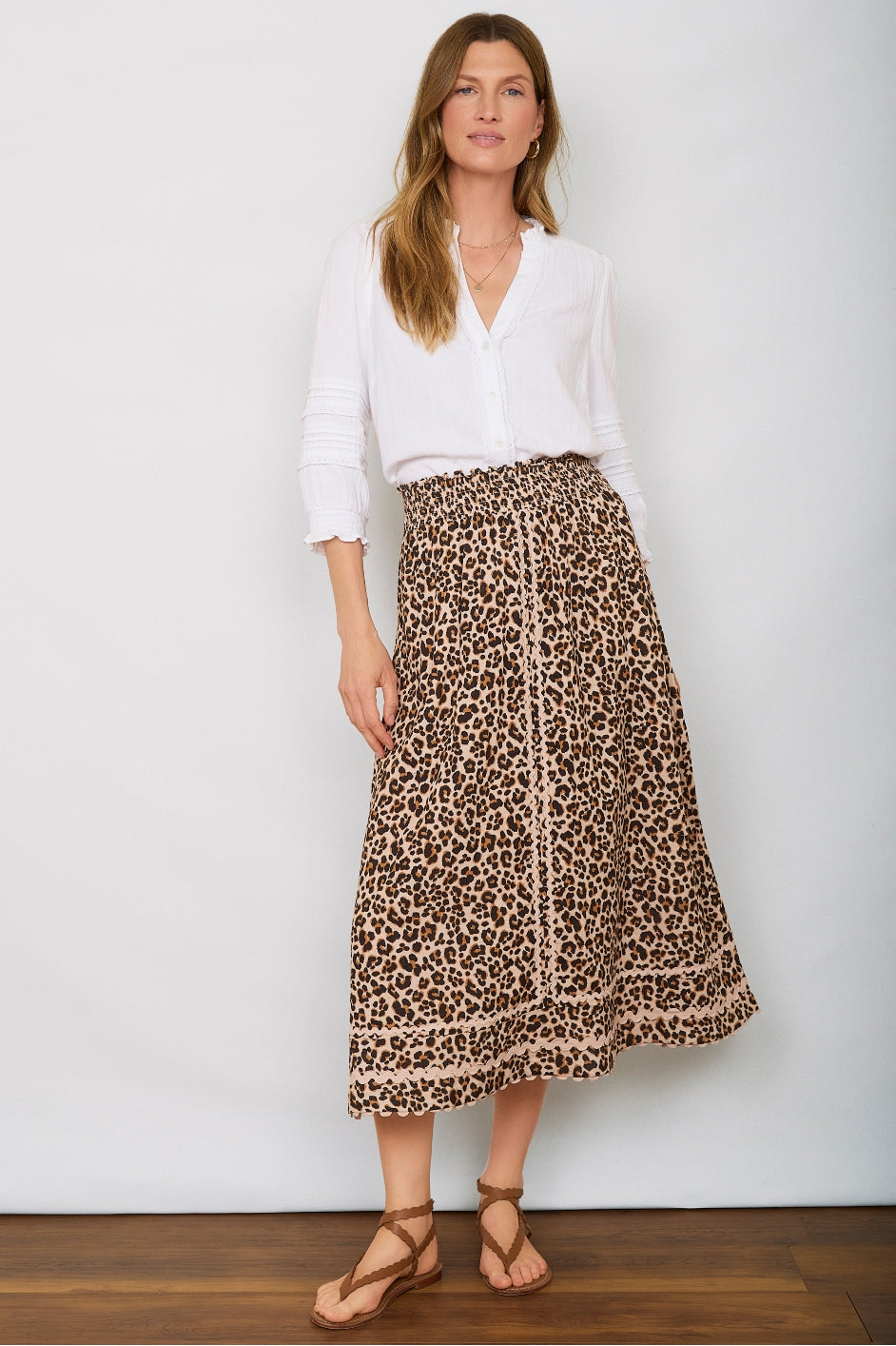 Sophia Skirt - Leopard – WYSE London