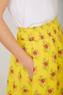 Sophia Skirt - Ochre Woodblock