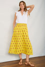 Sophia Skirt - Ochre Woodblock
