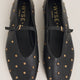 Stella Leather Studded Ballet Flat - Black