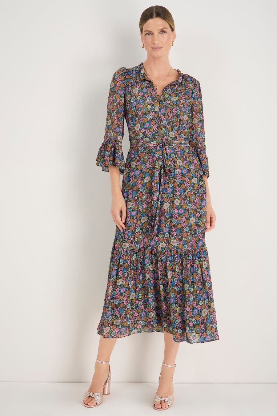 Stevie Dress - Midnight Multi Floral