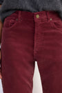Stevie Straight Leg Cord Trouser - Dusky Rose