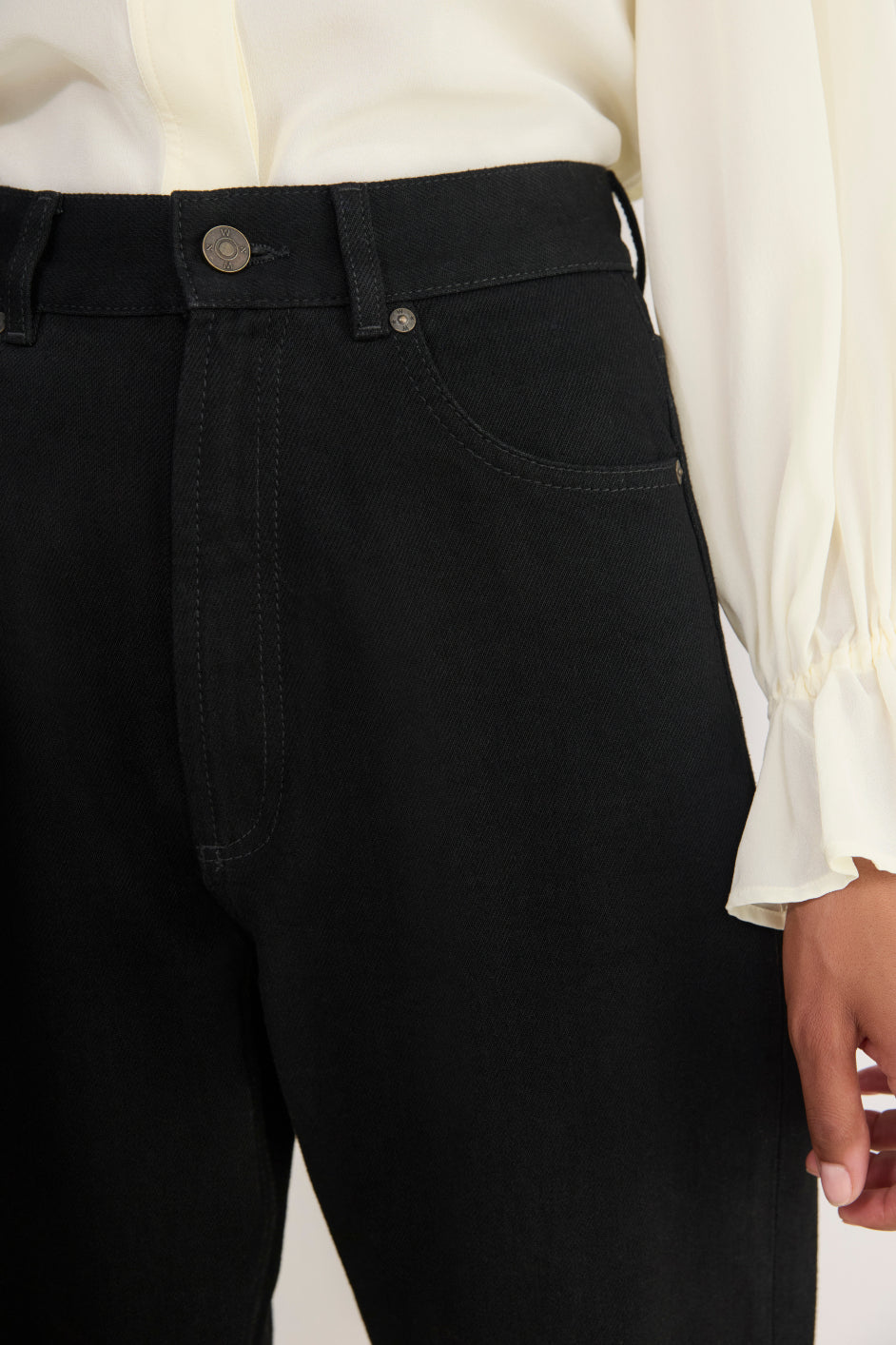 Stevie Straight Leg Jean - Black
