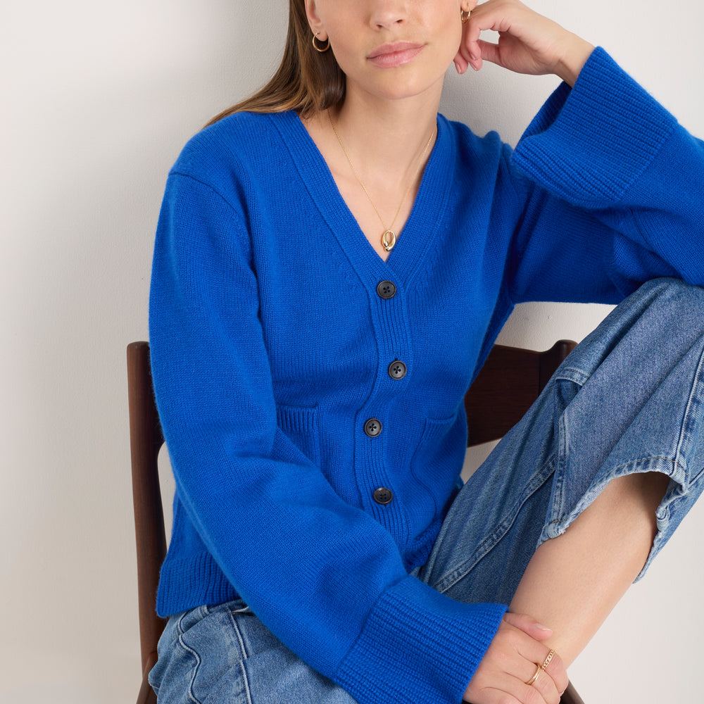 Suri Cardigan - Cobalt Blue