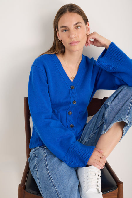 Suri Cardigan - Cobalt Blue