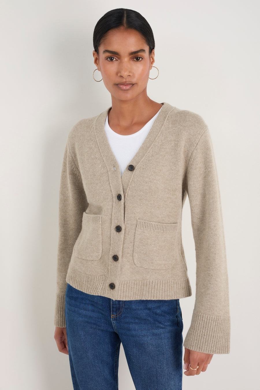 Suri Cardigan - Oat Melange