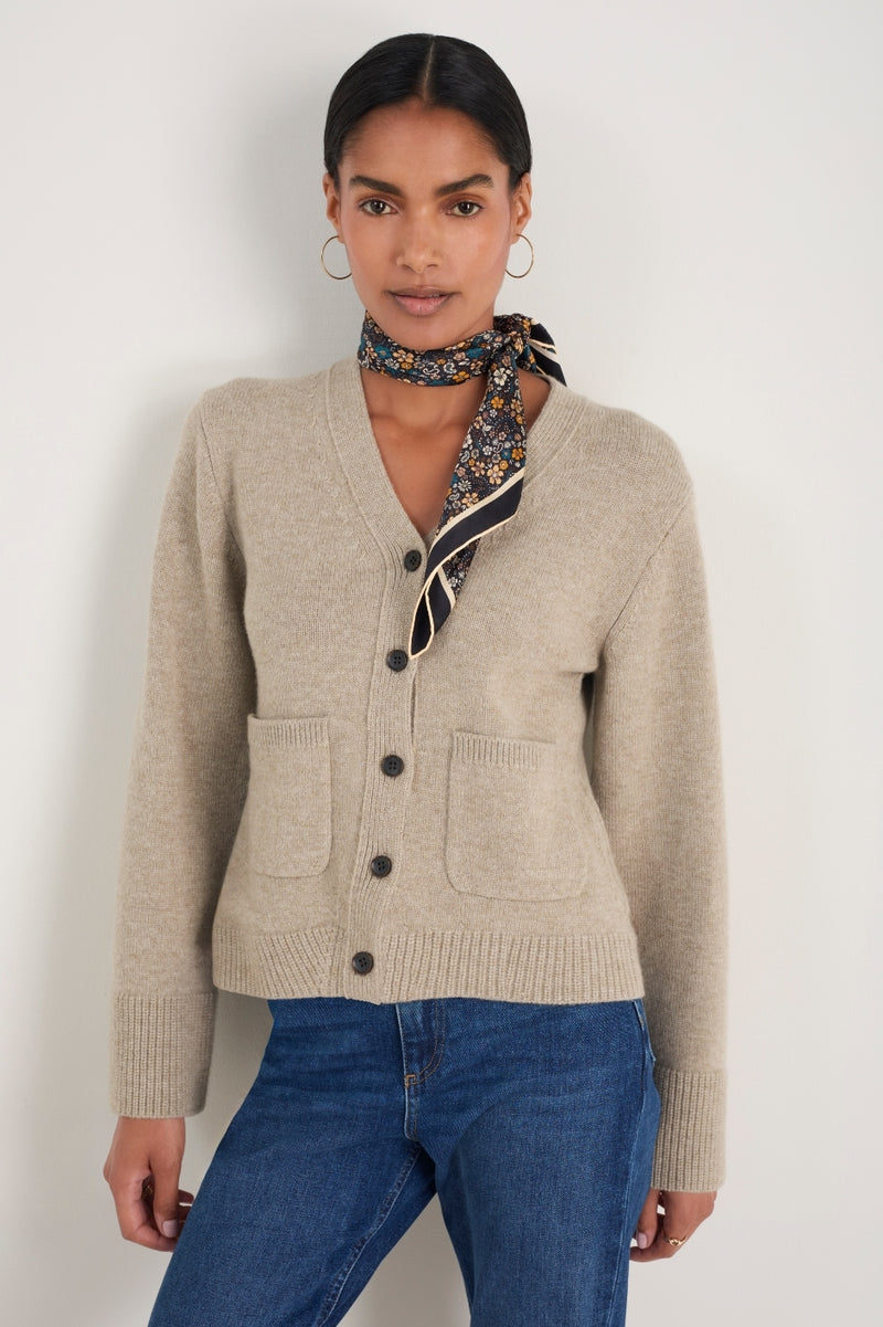 Suri Cardigan - Oat Melange