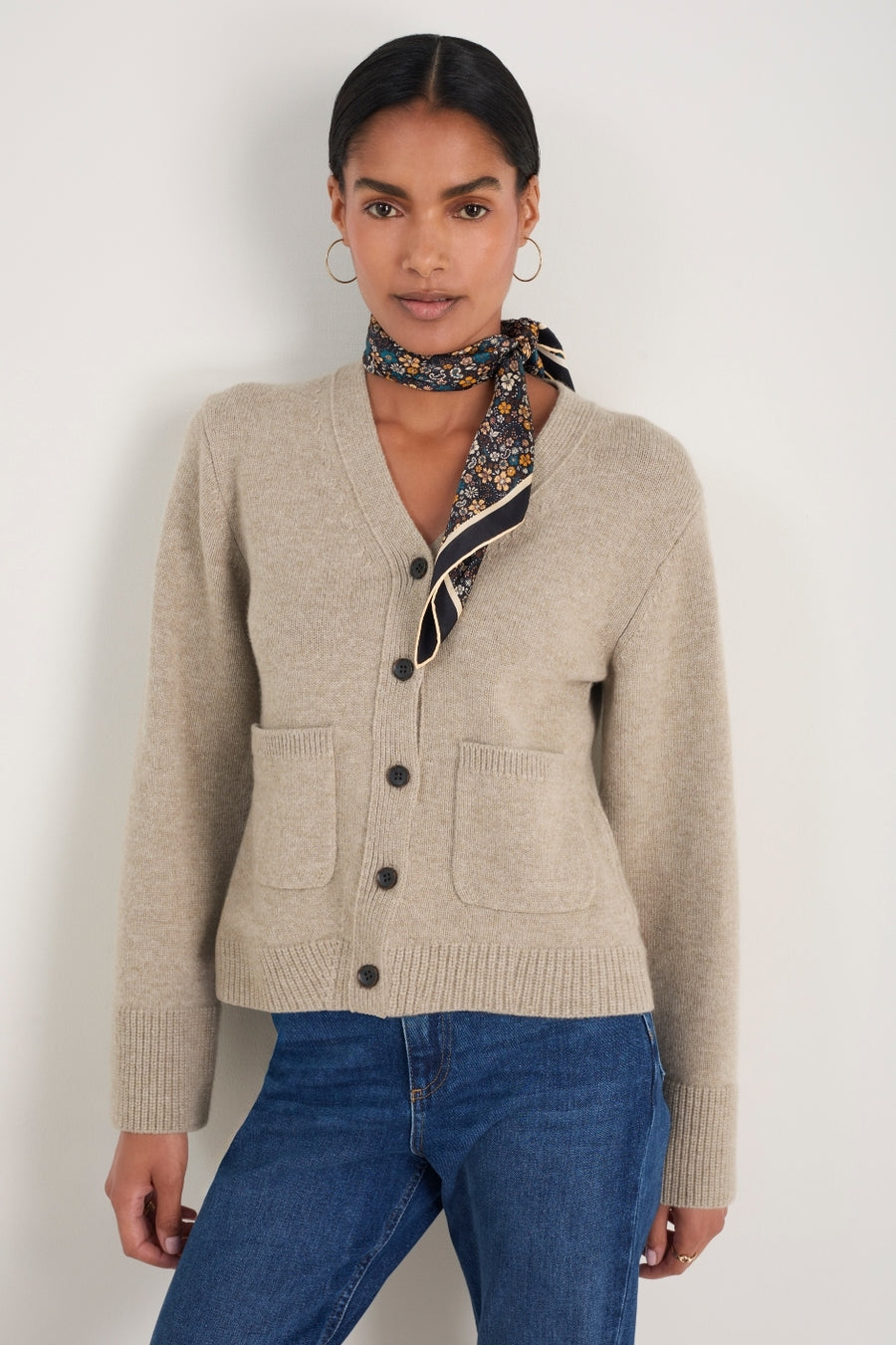 Suri Cardigan - Oat Melange