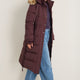 Suzy Puffer Coat - Deep Fig