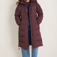 Suzy Puffer Coat - Deep Fig