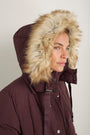 Suzy Puffer Coat - Deep Fig