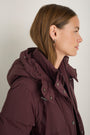 Suzy Puffer Coat - Deep Fig