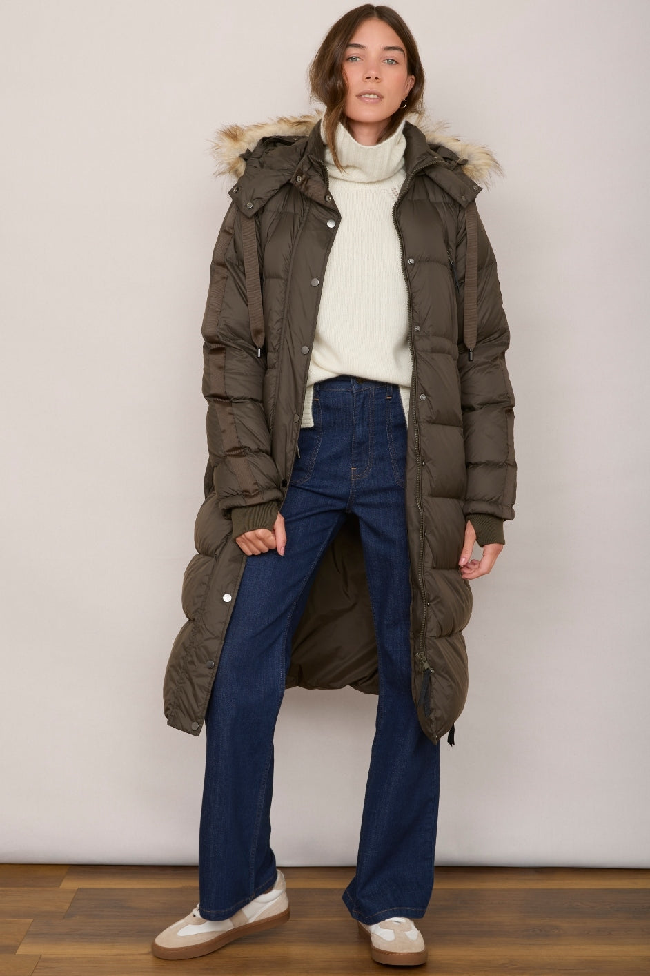 Sydney Olive Down Puffer Coat