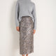 Suzy Sequin Skirt - Pewter