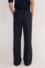 Suzy Side Stripe Trouser - Midnight Pinstripe