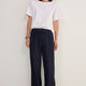 Suzy Side Stripe Trouser - Midnight Pinstripe