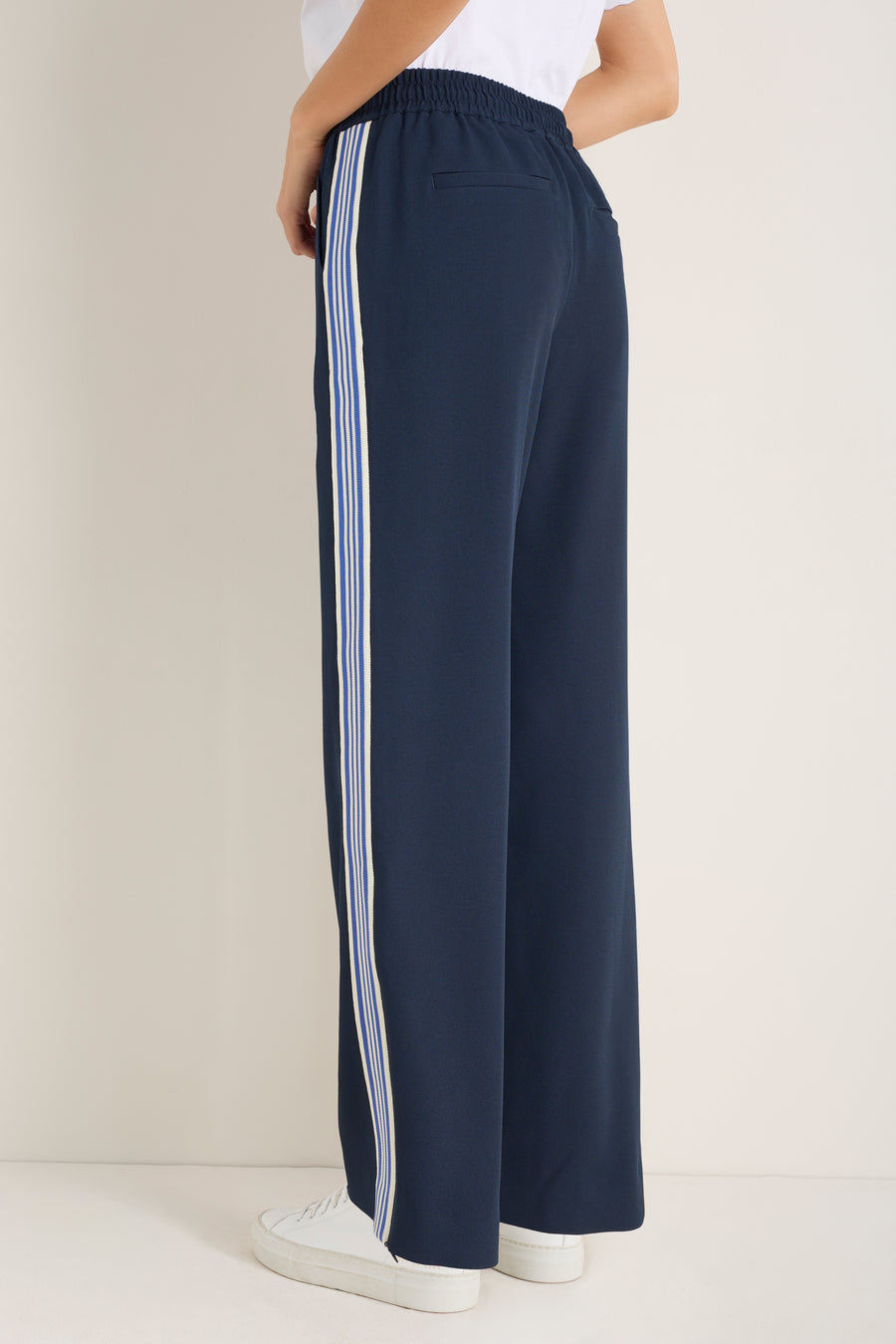 Suzy Side Stripe Trouser - Midnight