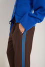 Suzy Side Stripe Trouser - Cocoa