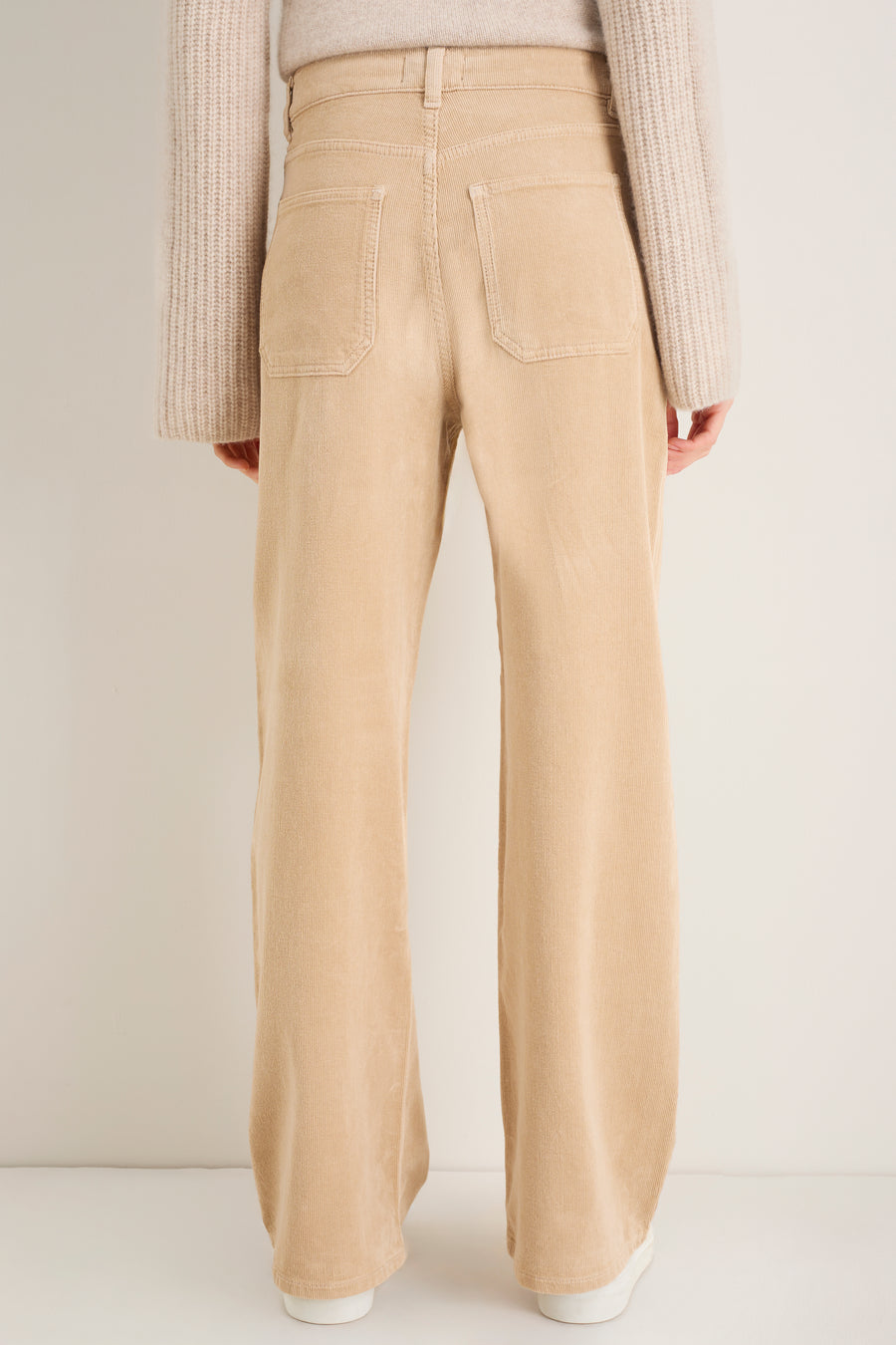 Tallulah Carpenter Tie Cord Trouser - Taupe