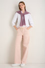 Tallulah Carpenter Tie Jean - Dusky Pink