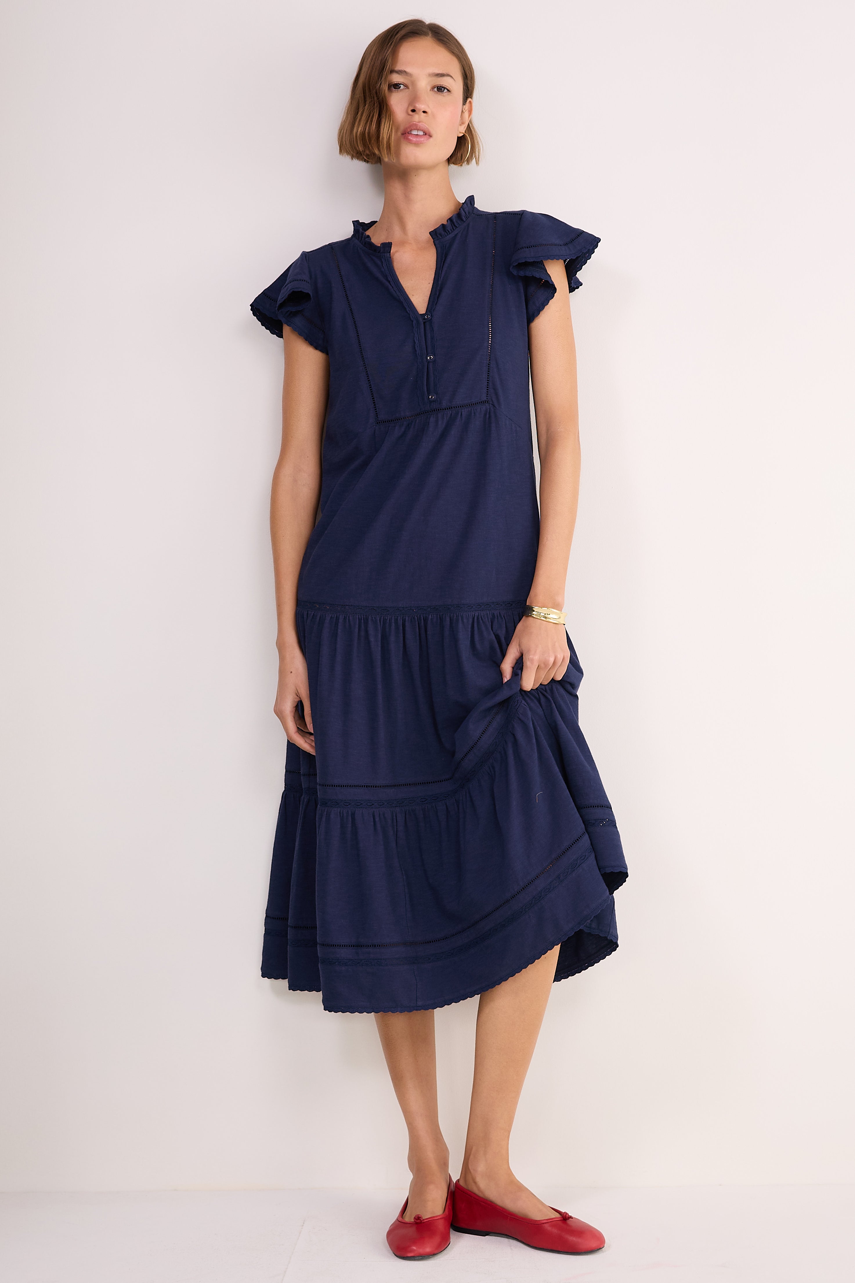 Talya Jersey Dress - Midnight