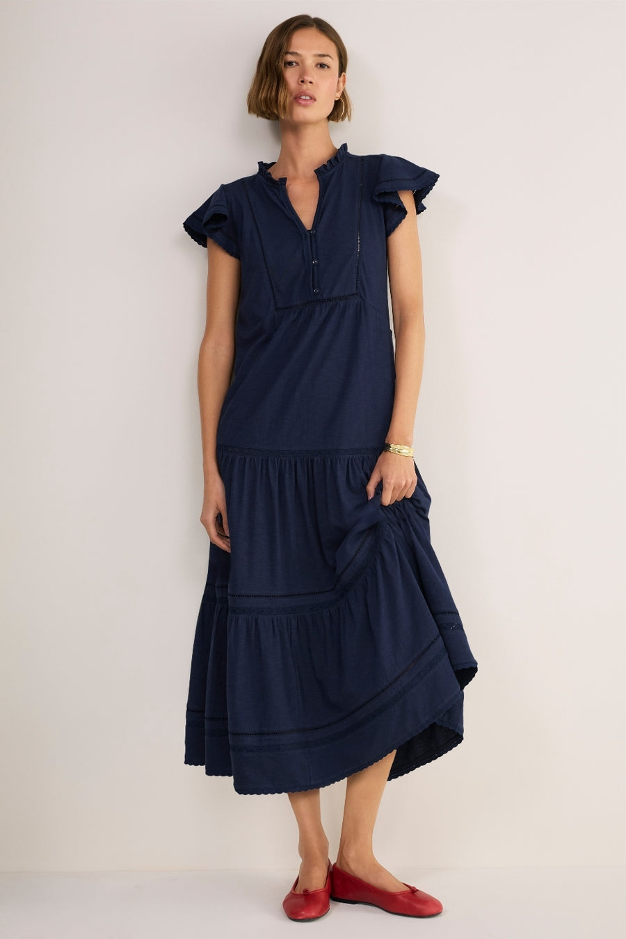 Talya Jersey Dress - Midnight