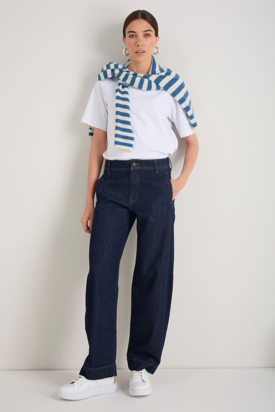 Thalia Barrel Jean - Rinse Wash