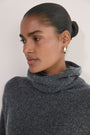 Thea Roll Neck Jumper - Charcoal Grey
