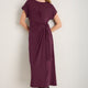 Tia Jersey Dress - Plum