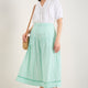 Tia Skirt - Jade Green/White Stripe