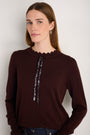 Tilda Fleurine Tie Jumper - Cocoa