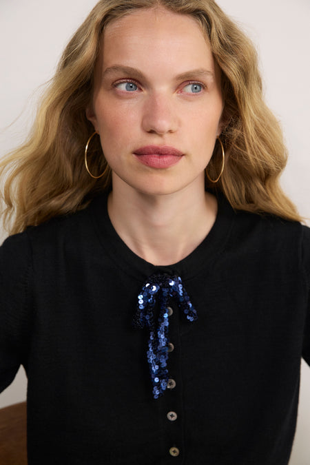 Tilda Multi Tie Cardigan - Black