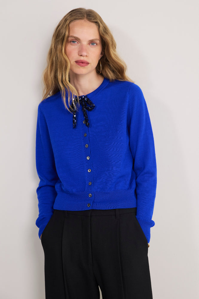 Tilda Multi Tie Cardigan - Cobalt Blue